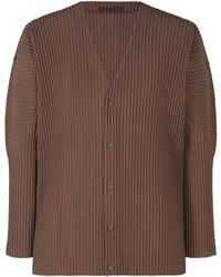 Homme Plissé Issey Miyake - Homme Plissé Issey Miyake Color Pleats Cardigan - Lyst