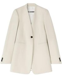 Jil Sander - Single-Breasted Tailored Jacket - Lyst