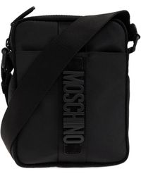 Moschino - Logo Plaque Shoulder Bag - Lyst