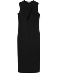 Versace - Cut-Out Sleeveless Midi Dress - Lyst