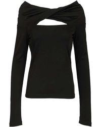 Max Mara - Orafo Off-Shoulder Knit Top - Lyst