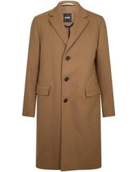 BOSS - Mid-Length Coat - Lyst