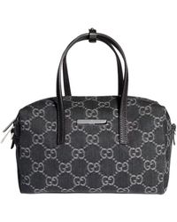 Gucci - Small Boston Bag With Plaque - Lyst
