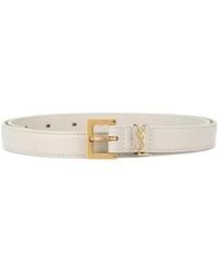 Saint Laurent - Monogram Narrow Belt - Lyst