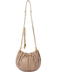 Chloé - Chloé Plissé Chain Pleated Shoulder Bag - Lyst