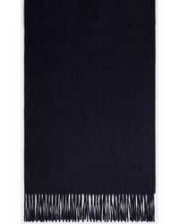 Max Mara - Fringed Logo-Embroidered Scarf - Lyst