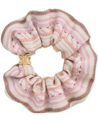 Celine - Striped Triomphe Scrunchy - Lyst