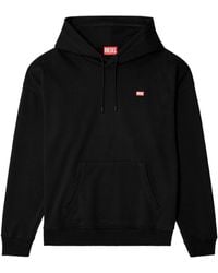 DIESEL - S-Rob Logo Printed Drawstring Hoodie - Lyst