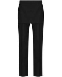 Givenchy - Skirt Panel Slim Cut Trousers - Lyst