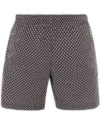 McQueen - Spotted Skull Print Swim Shorts - Lyst
