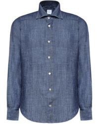 Eleventy - Lyocell And Linen Shirt - Lyst