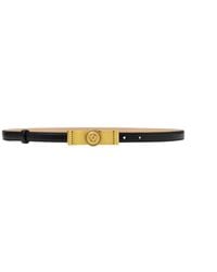Versace - Medusa Logo-Plaque Belt - Lyst
