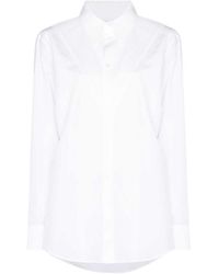 Bottega Veneta - Pleated-Yoke Long-Sleeved Shirt - Lyst