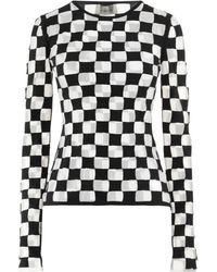 Sportmax - Plaid Long-Sleeved T-Shirt - Lyst