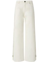 Pinko - Side-Zip Straight-Leg Jeans - Lyst