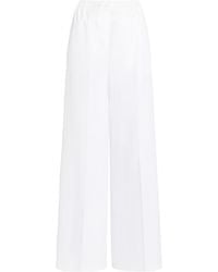 Patou - Elastic-Waist Wide-Leg Pants - Lyst