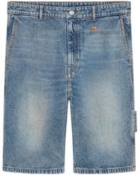 Courreges - Courrèges Cargo Denim Shorts - Lyst