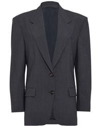Brunello Cucinelli - Single-Breasted Tailored Blazer - Lyst