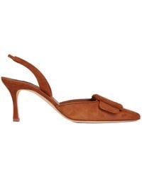 Manolo Blahnik - Slingback High Heel Sandals - Lyst