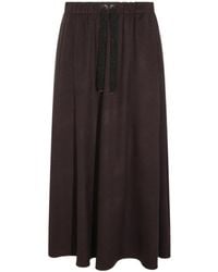 Herno - Resort Drawstring Maxi Skirt - Lyst