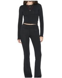 Sporty & Rich - Long-Sleeve Knit Top - Lyst