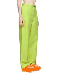 MSGM - Logo Casual Pants - Lyst
