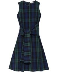 JW Anderson - Jw Anderson Checked Belted Dress - Lyst