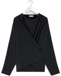 Lemaire - Long-Sleeved Twisted Top - Lyst