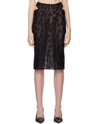 MISBHV - Lace Cut Out Midi Skirt - Lyst