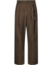 Song For The Mute - Pinstripe-Pattern Pleated Trousers - Lyst