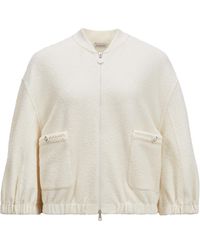 Moncler - 2-In-1 Bouclé Zip-Up Cardigan - Lyst