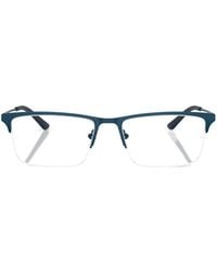 Emporio Armani - Rectangular Frame Glasses - Lyst