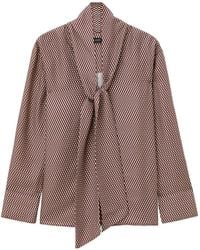 JOSEPH - Adele Printed Silk Blend Blouse - Lyst