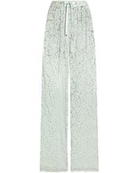 Dolce & Gabbana - Floral Lace Palazzo Pants - Lyst