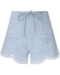 Zimmermann - Daylight Denim Shorts - Lyst