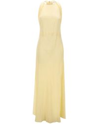 Blumarine - Halter Open-Back Maxi Dress - Lyst