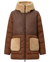 Save The Duck - Faux-Fur-Trim Quilted Padded Jacket - Lyst