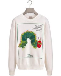 Dior - Sweater With Book Cover Embroidery - Lyst