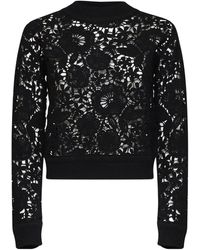 ERMANNO FIRENZE - Floral Lace Knitted Sweater - Lyst