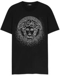 Versace - Crystal Fading Medusa T-Shirt - Lyst