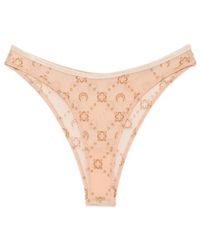 Marine Serre - Mesh Flocked Thong Underwear - Lyst
