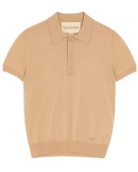 Valentino - Logo Embroidered Short-Sleeved Polo Shirt - Lyst