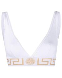Versace - Medusa Band V-Neck Bra - Lyst