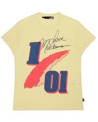 Moschino - Printed T-Shirt With Round Neck - Lyst