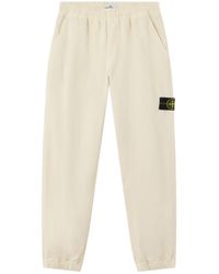 Stone Island - Logo Patch Elasticated Hem Trousers - Lyst
