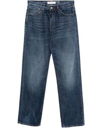 AYA MUSE - Buckled Straight Leg Jeans - Lyst