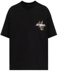 AllSaints - Floral-Print T-Shirt - Lyst