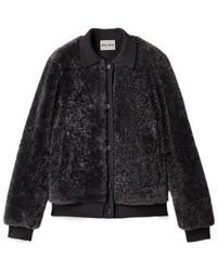 Miu Miu - Shearling And Knit Blouson Jacket - Lyst