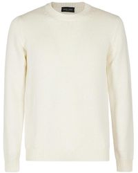 Roberto Collina - Crew Neck Long-Sleeved Sweater - Lyst