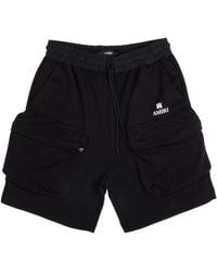 Amiri - Drawstring-Waist Cargo Track Shorts - Lyst
